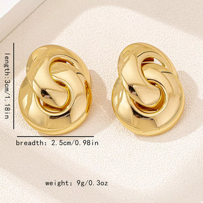 Chunky Knot Stud Earrings