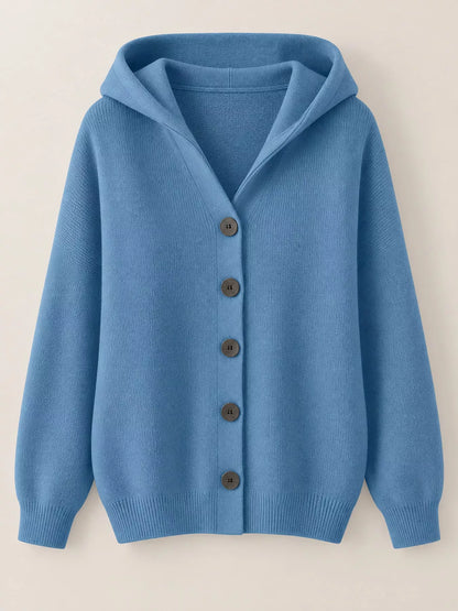Plus size hooded knit cardigan, view 8