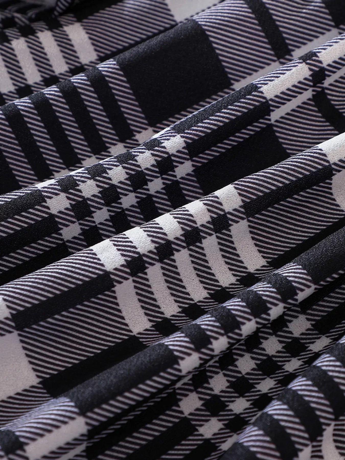 Children's Plaid Print Long Sleeve Dress