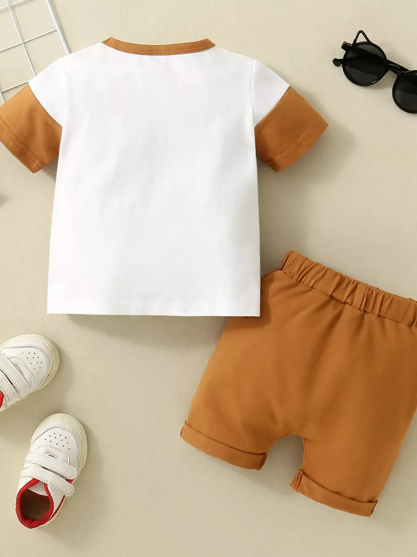 Children's Striped T-shirt and Shorts Set