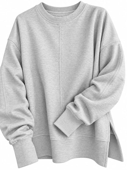 Oversized side-slit sweatshirt, view 20