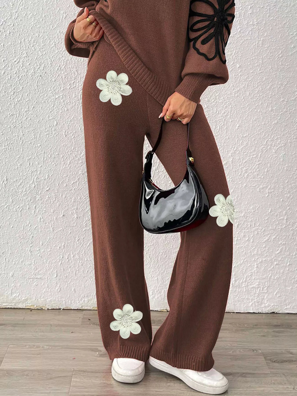 Plus size sweater pants, view 5