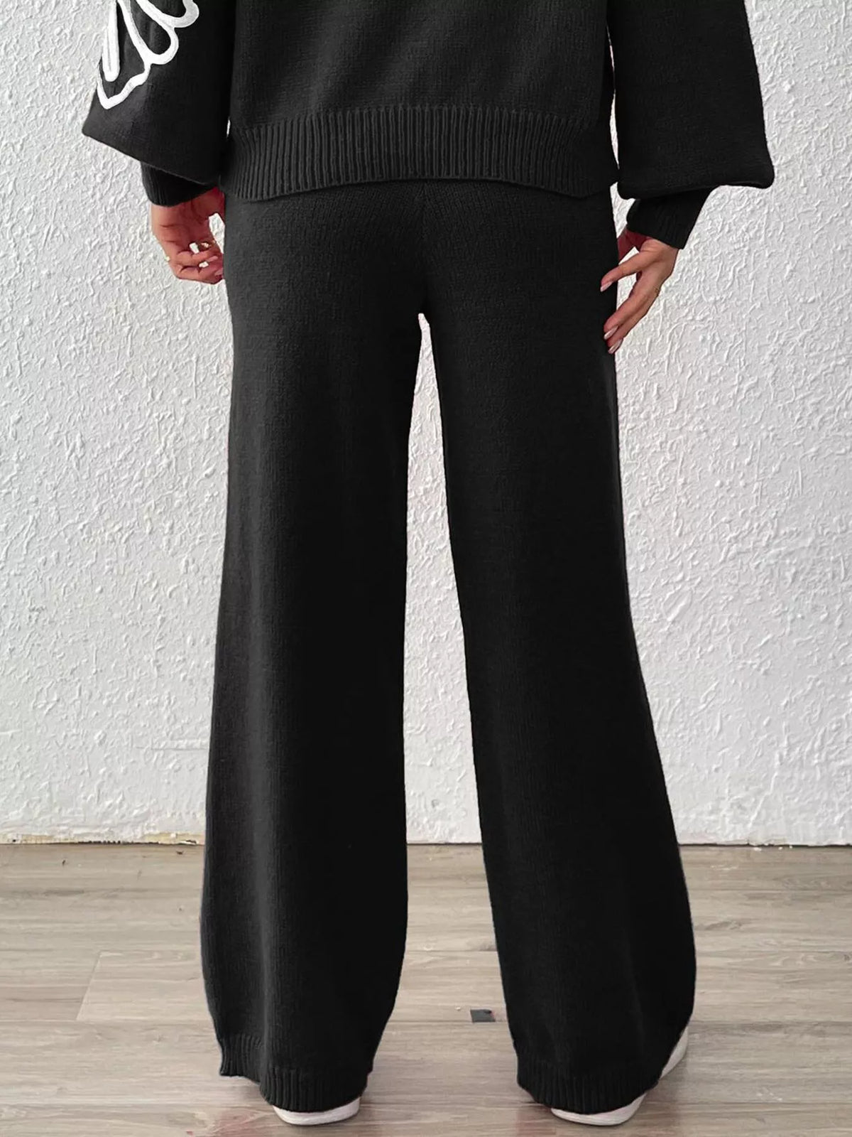Ribbed sweater pants, view 4