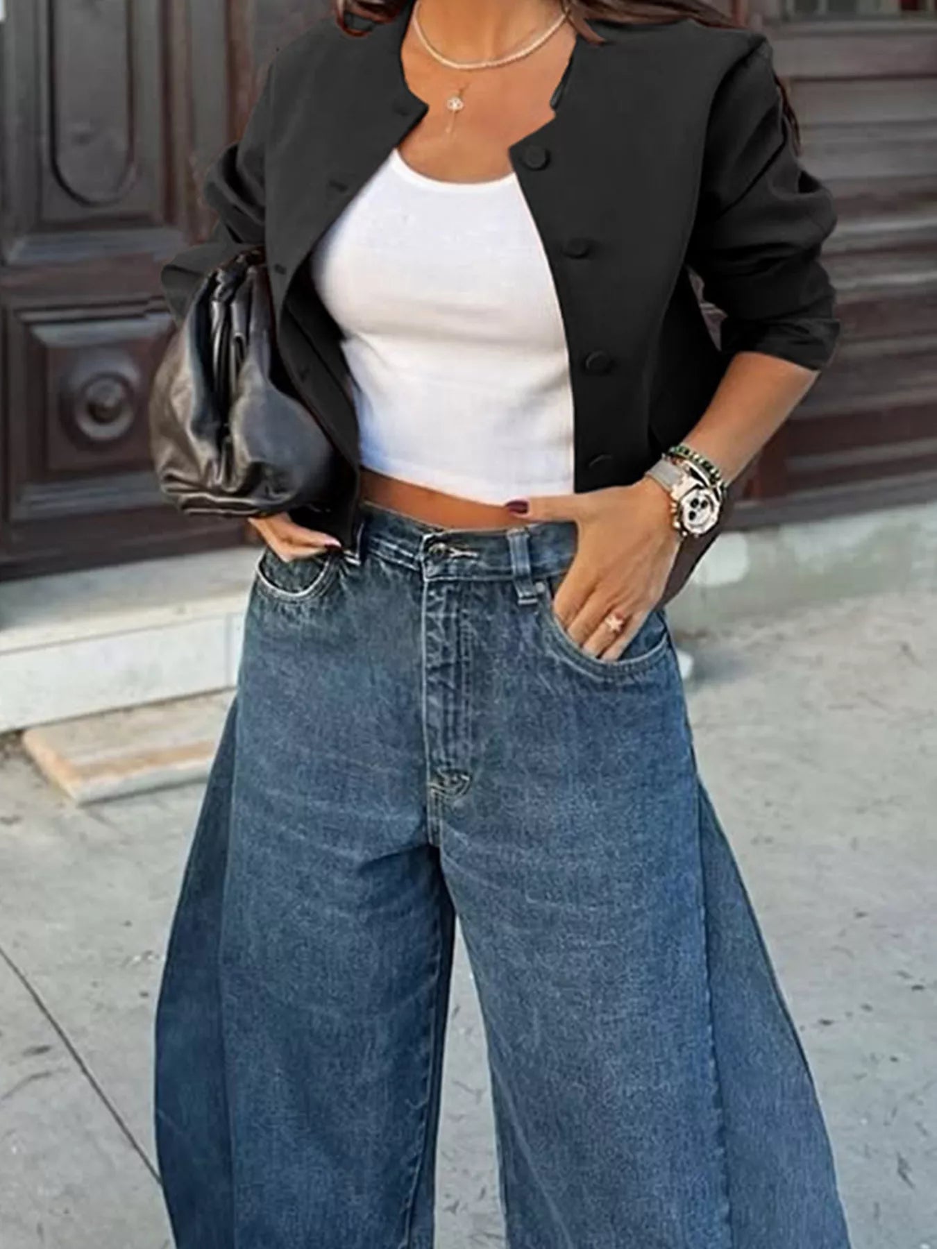 Button Up Long Sleeve Jacket