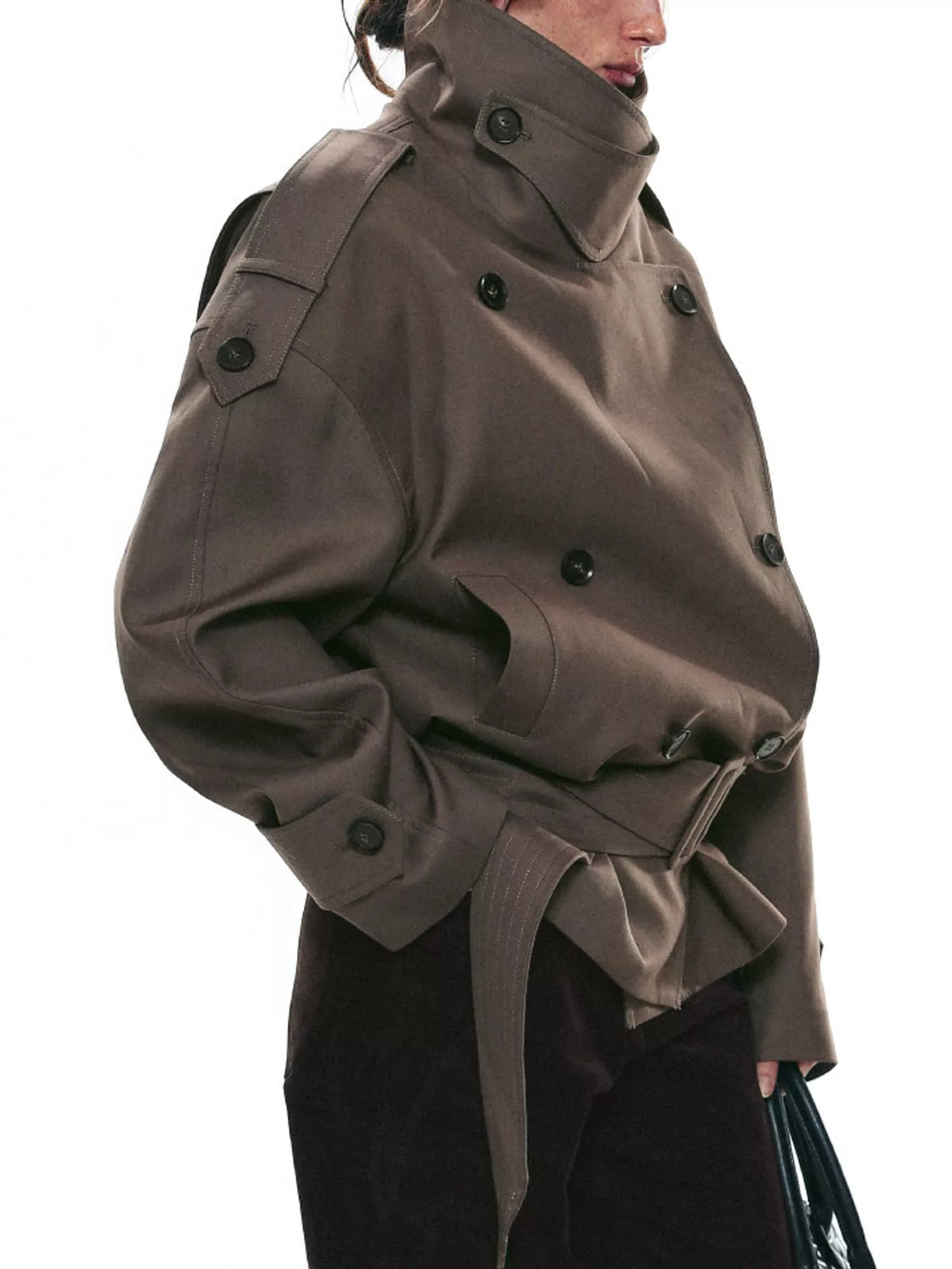 Belted trench jacket, view 5