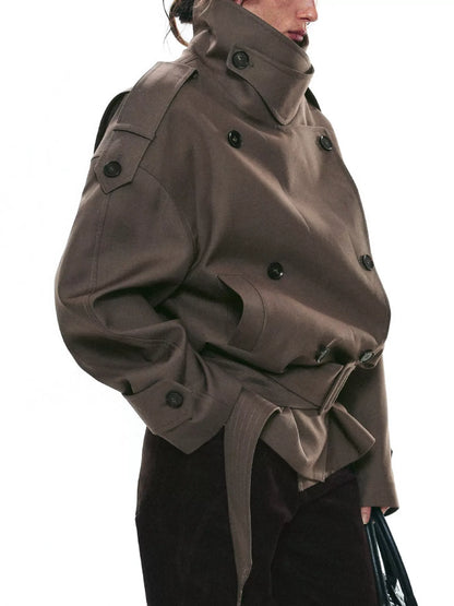 Belted trench jacket, view 5