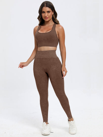 Wide Strap Top and Pants Active Set