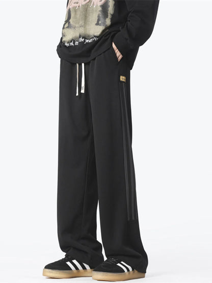 Men's Plus Size Wide Leg Drawstring Pants