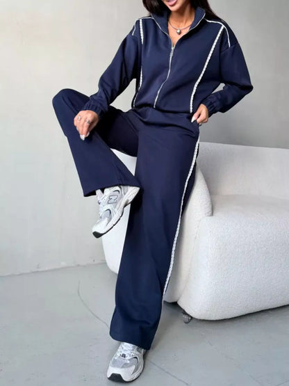 Zip-up jacket and pants set, view 11