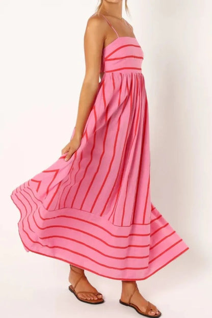 Striped Flowing Cami Dress