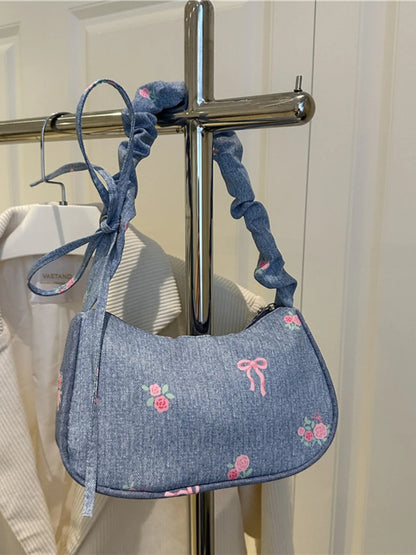 Embroidered Shoulder Bag