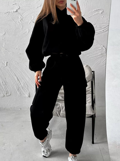 Kangaroo Pocket Hoodie and Joggers Set