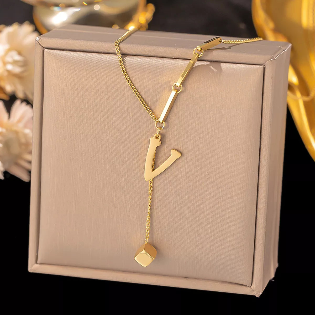 Initial letter pendant necklace, view 26