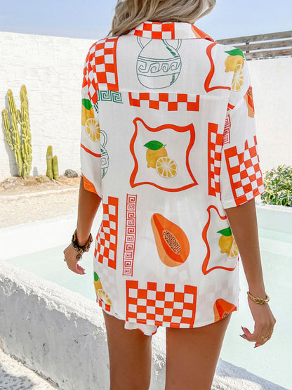 Devine Printed Shorts Set