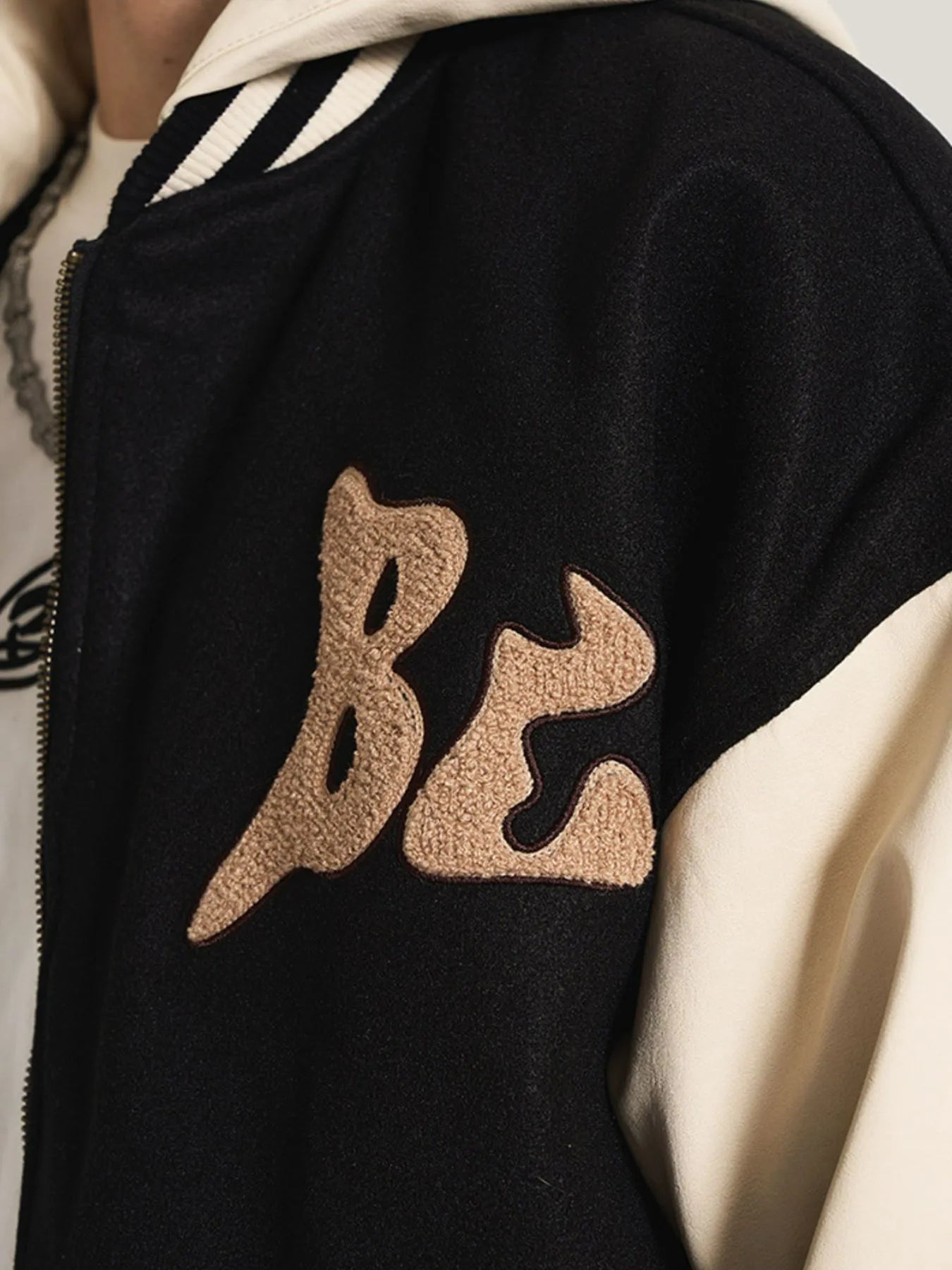 Men's Zip Up Hooded Baseball Jacket