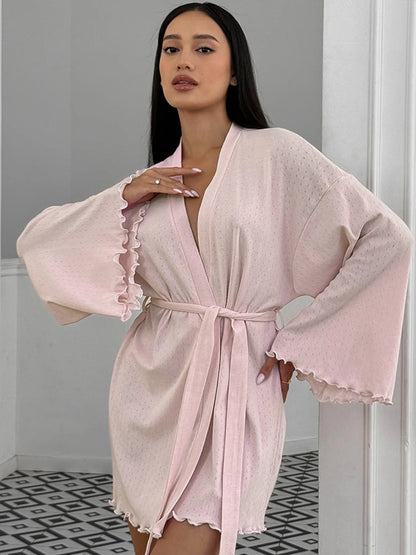 Tie Waist Lounge Nightgown