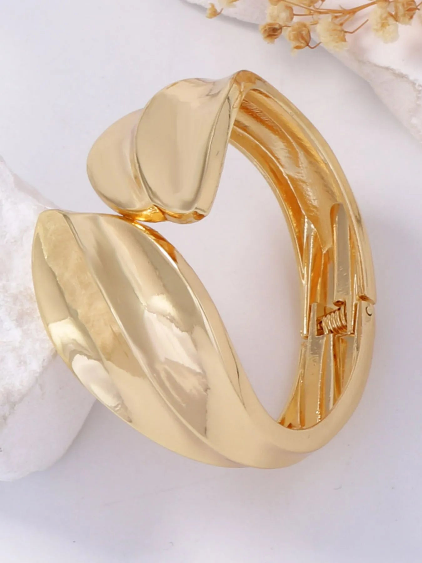 18K Gold-Plated Open Bracelet