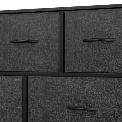 5 Drawer Dresser Fabric, Wide Chest Of Drawers