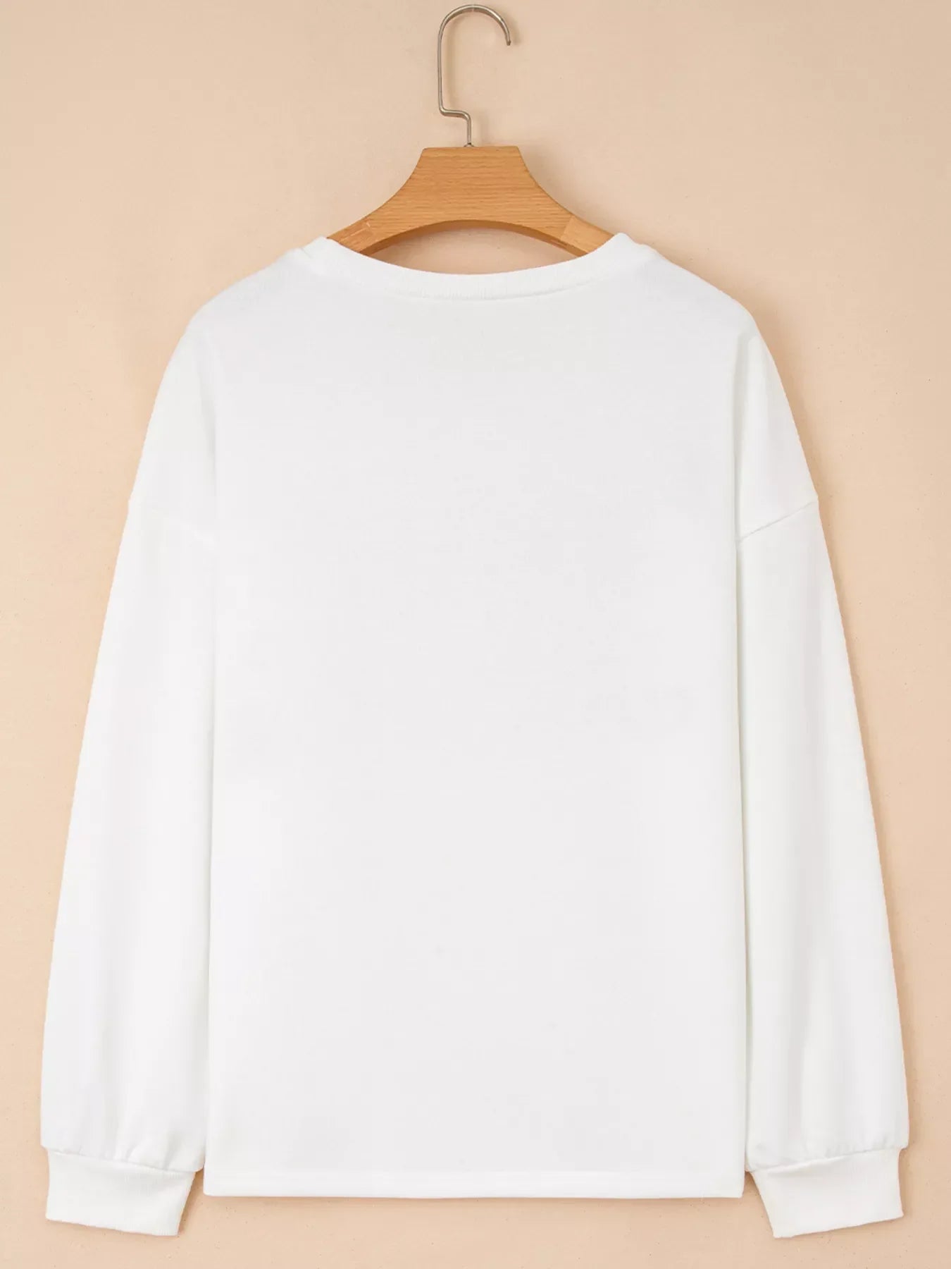 Embroidered Round Neck Sweatshirt