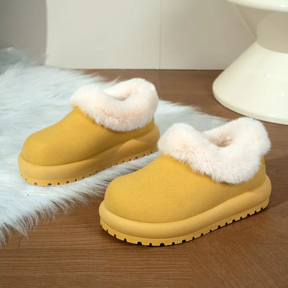 Faux fur lined flat boots, view 9