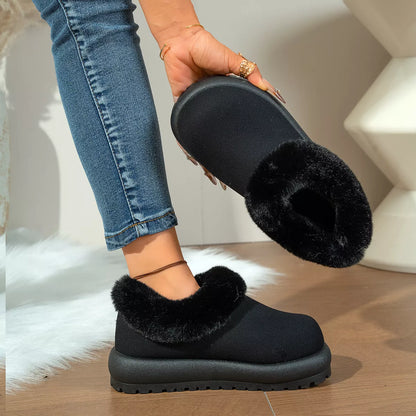Faux fur lined flat boots, view 10