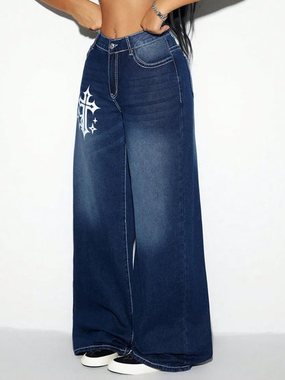 Cross Wide Leg Jeans