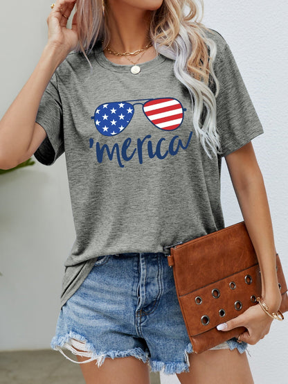 US Flag Graphic Tee