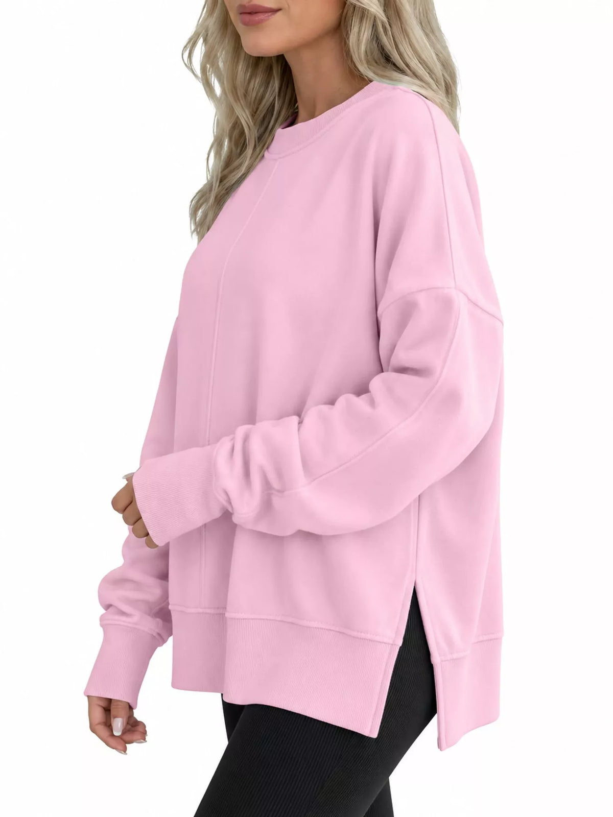Oversized side-slit sweatshirt, view 37