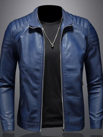 Men's Plus Size Zip Up Long Sleeve Jacket