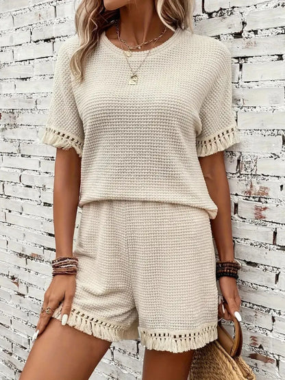 Tassel Top and Shorts Set