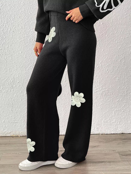 Ribbed sweater pants, view 3