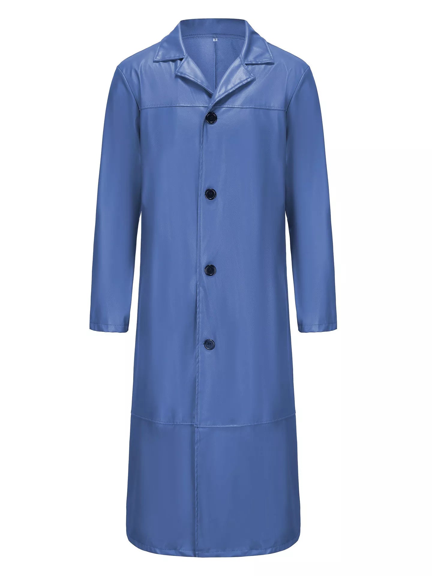 Men's Full Size Button Up Longline Jacket