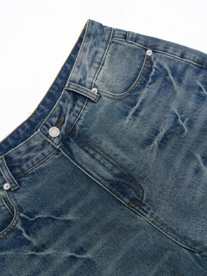 Men's Wash Relaxed Fit Denim Shorts