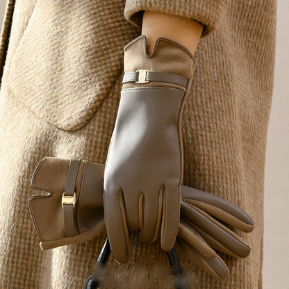 Buckle Detail Gloves