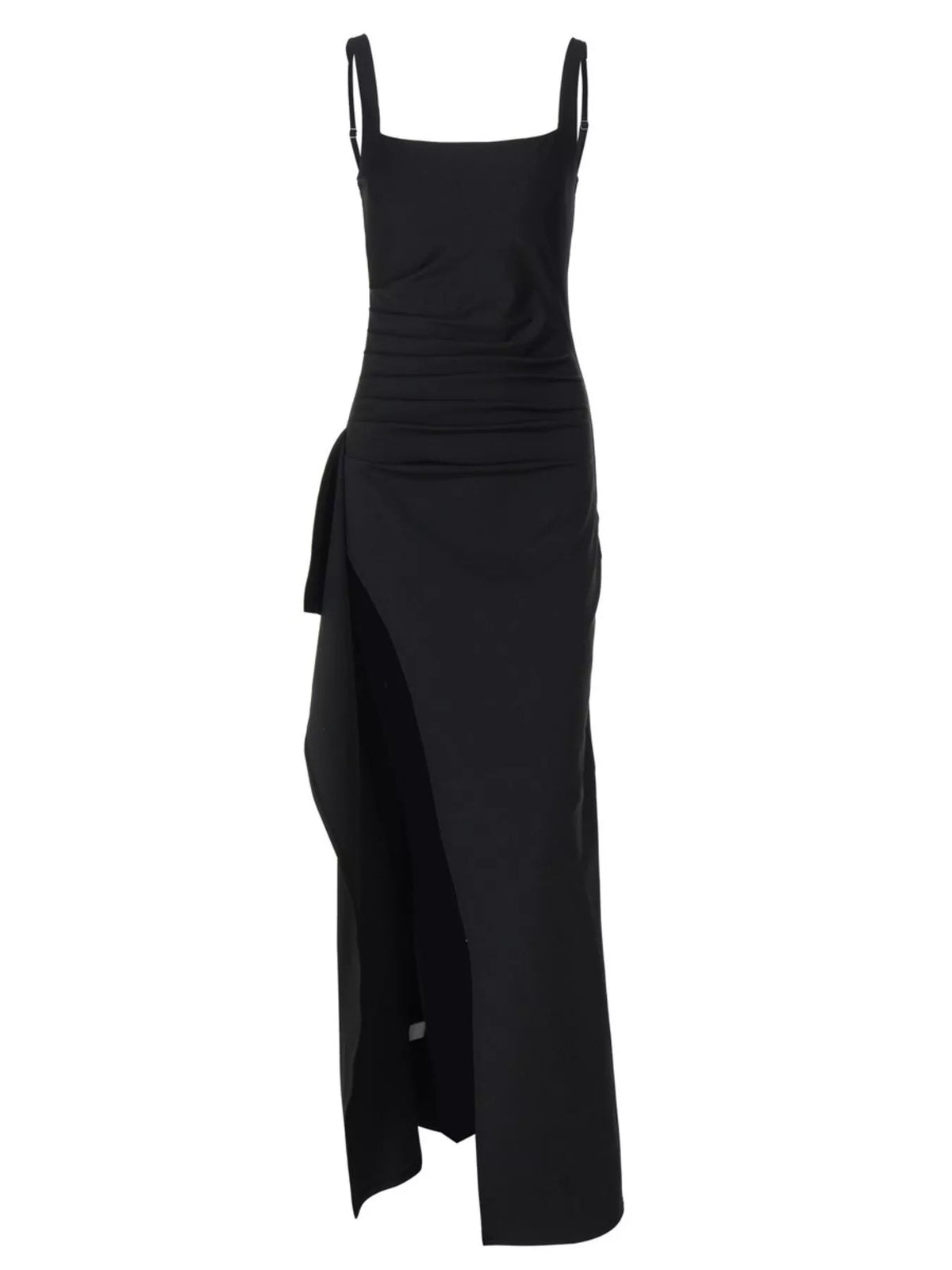 Ruched square neck maxi dress, view 5
