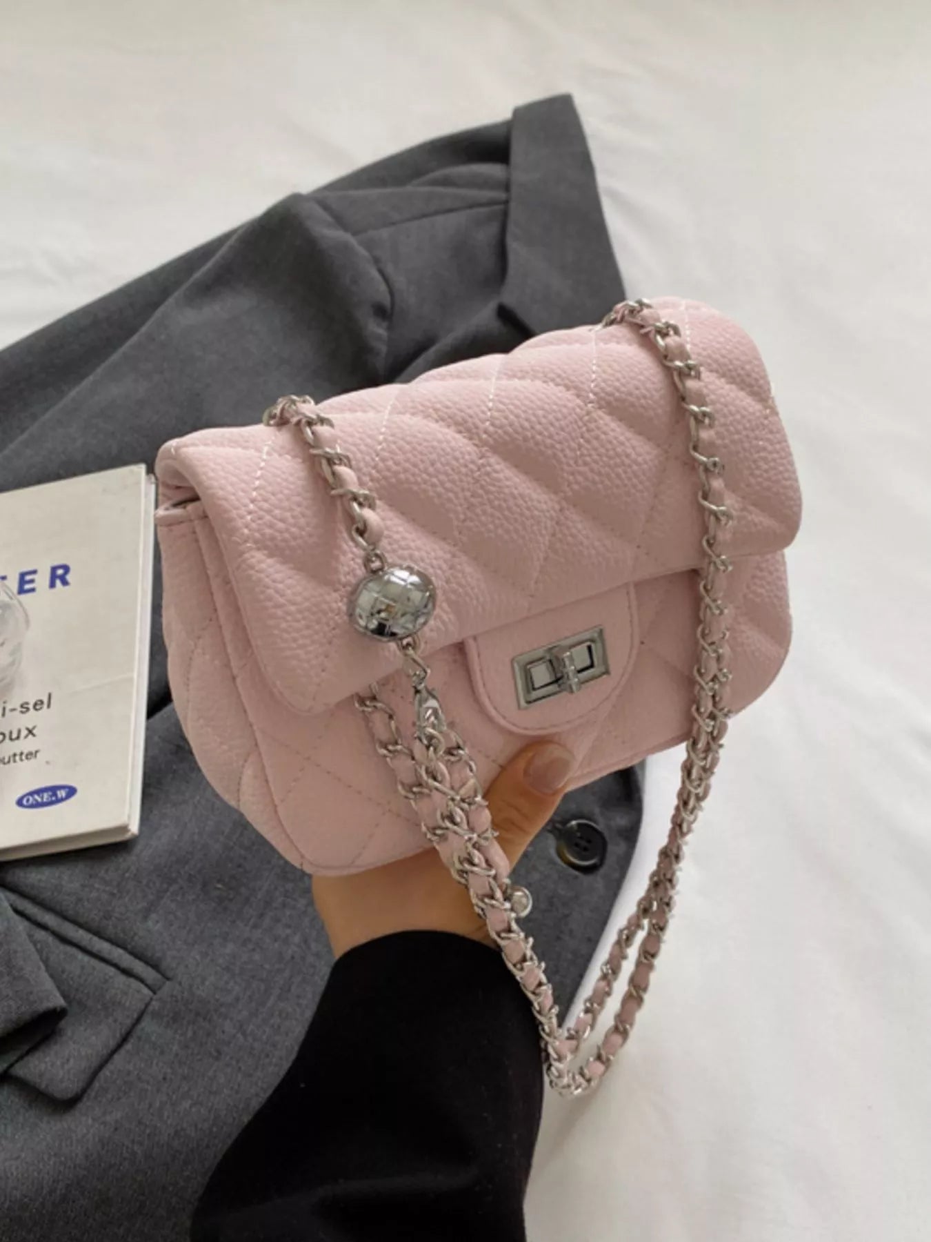 Quilted Chain Crossbody Bag