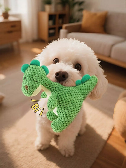 Dinosaur Squeaky Chew Pet Plush Toy