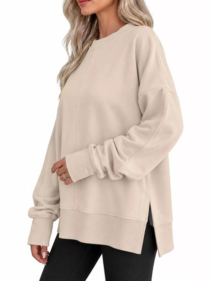 Oversized side-slit sweatshirt, view 42