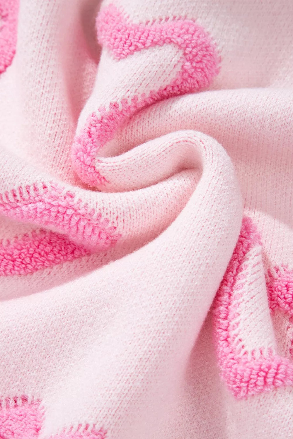 Heart Shape Bubble Sleeve Baggy Sweater