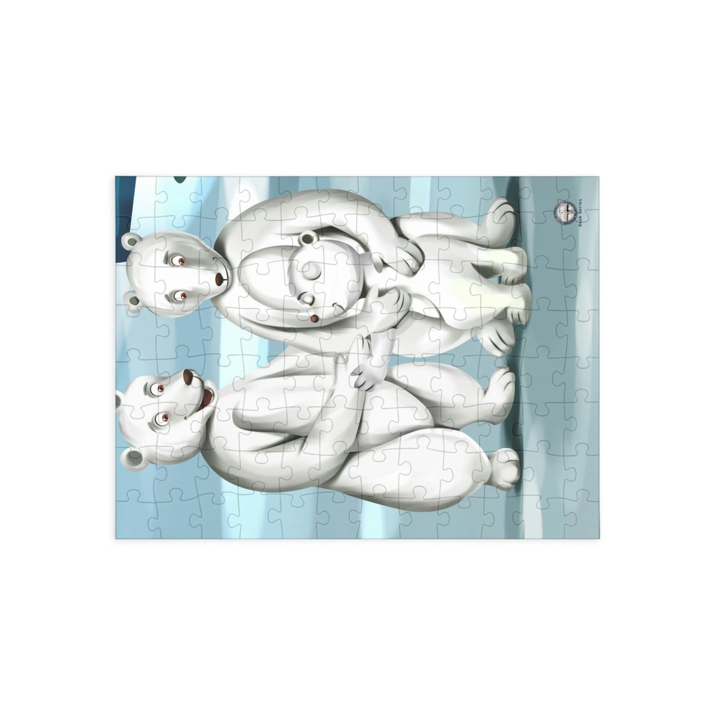 Poro the Polar Bear Family Jigsaw Puzzle (96, 252, 500, 1000-Piece)