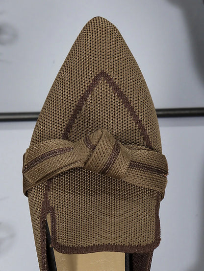 Flat Point Toe Slip-Ons