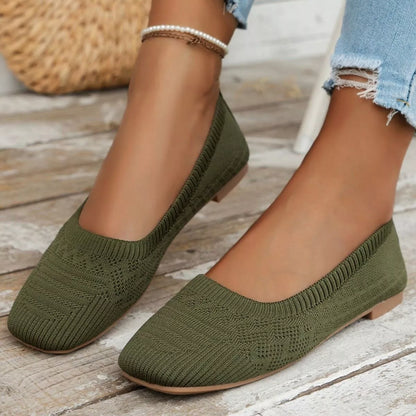 Square Toe Slip-Ons