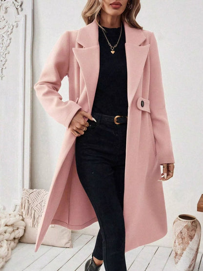 Single-Button Longline Coat