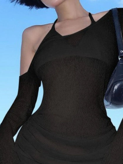 Bell sleeve cover-up dress, view 6