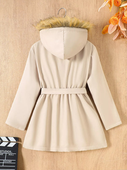 Children's Faux Fur Hooded Outerwear