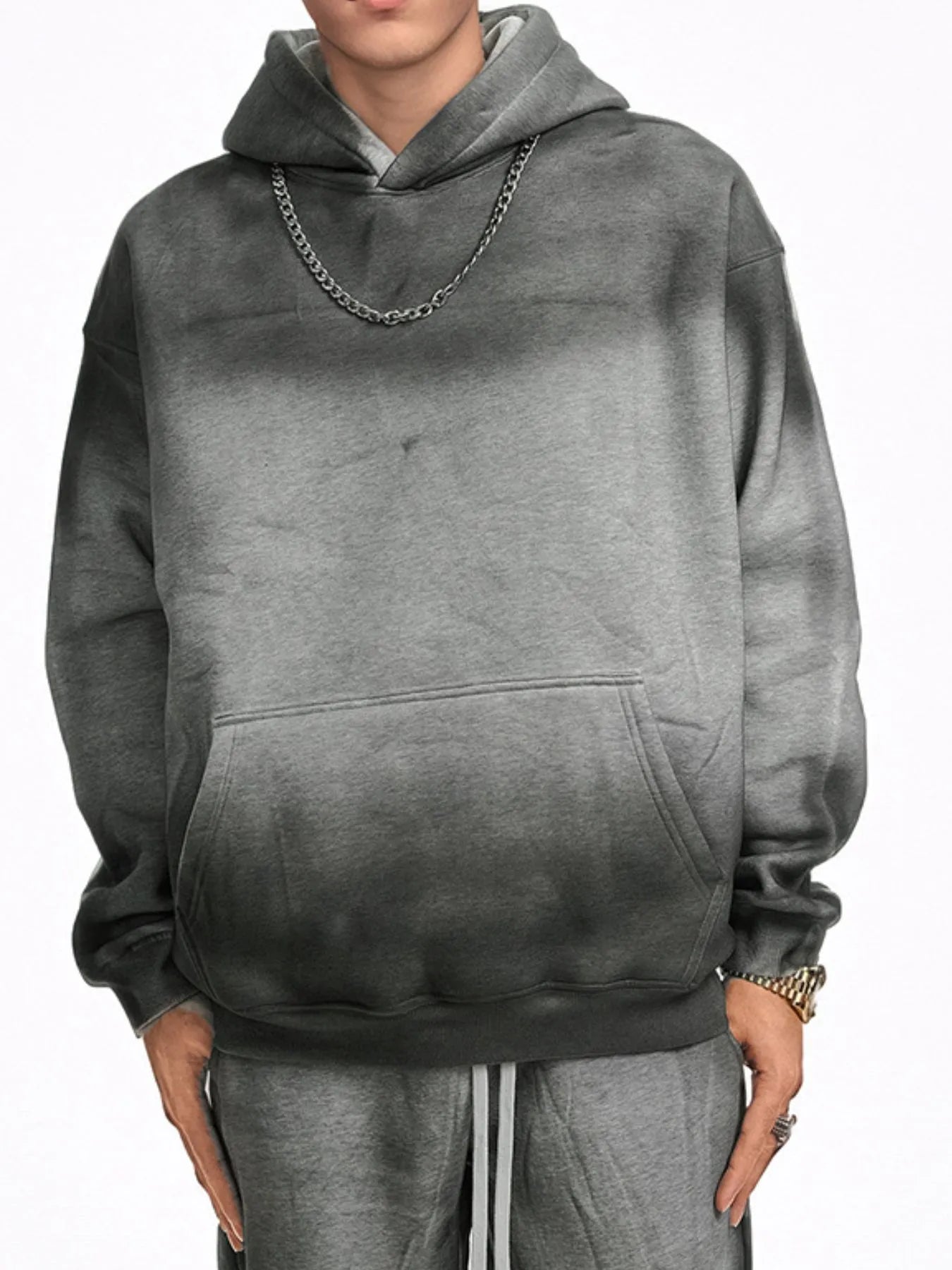 Men's Kangaroo Pocket Long Sleeve Hoodie