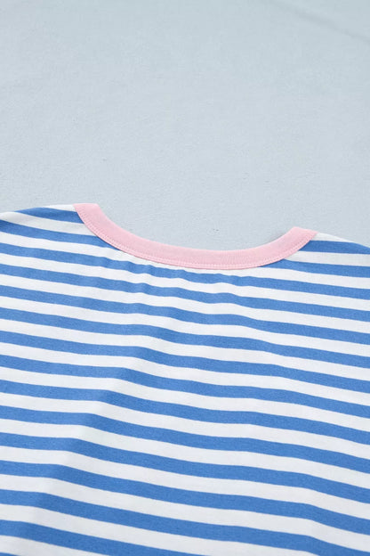 Stripe Nautical Tie Mini Dress