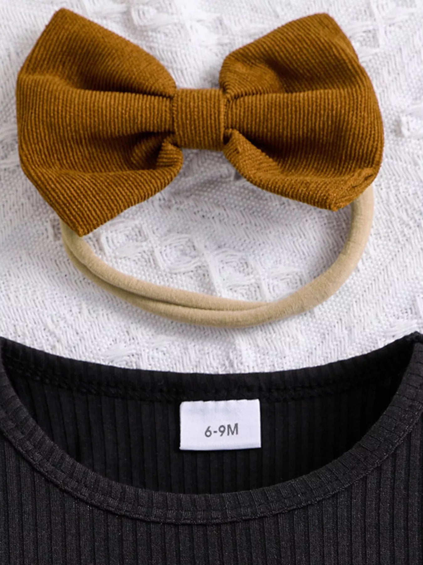 Children's Bow Skirt Set with Headband