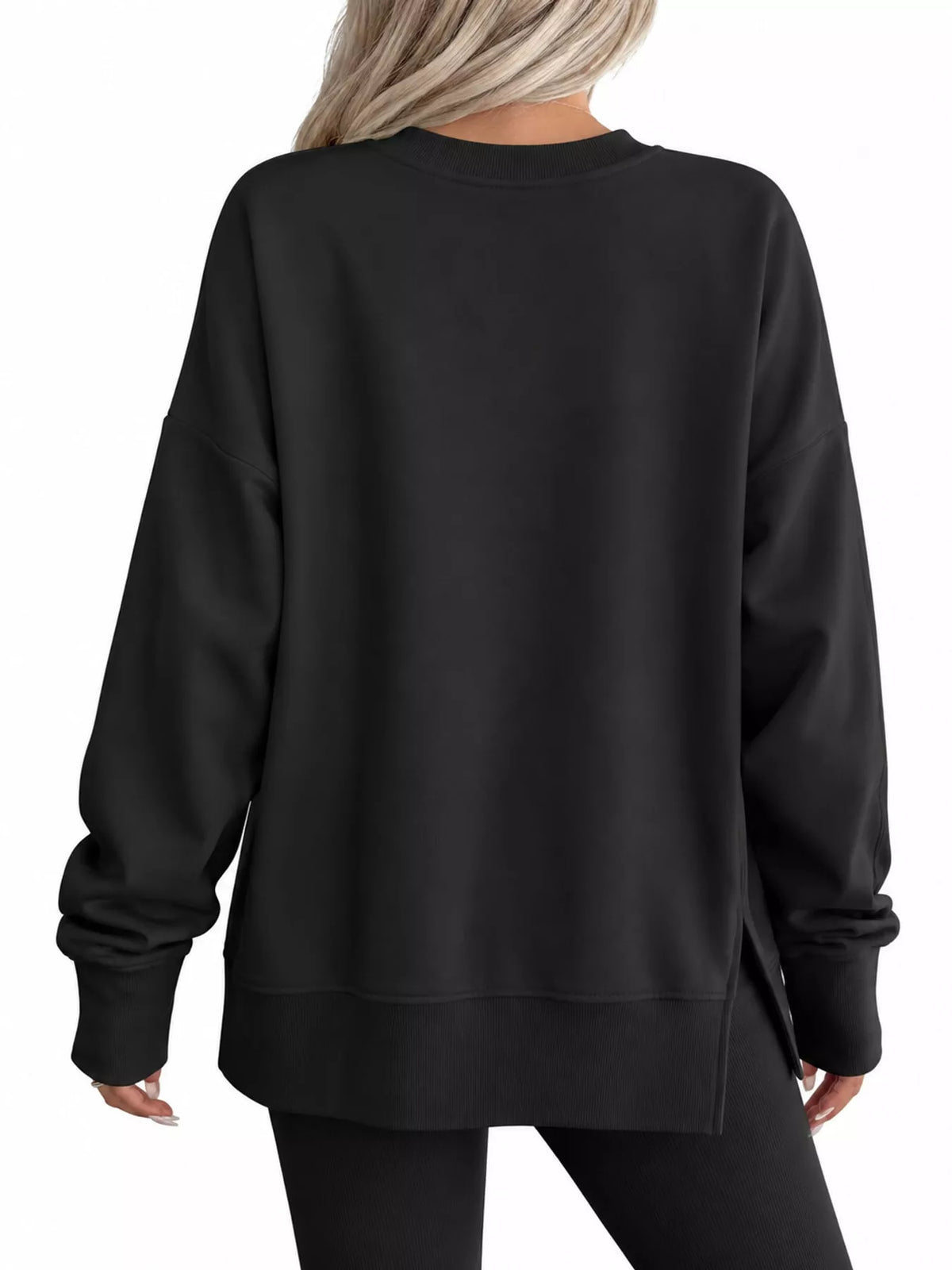 Oversized crew neck sweatshirt, view 9
