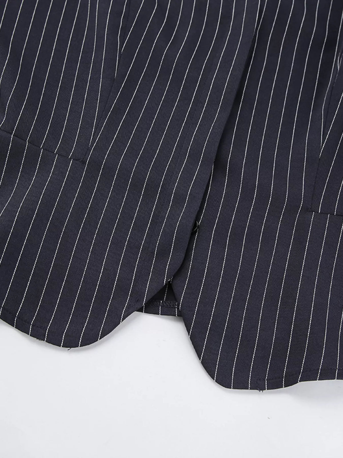 Blazer and Mini Skirt Set with Scarf detail